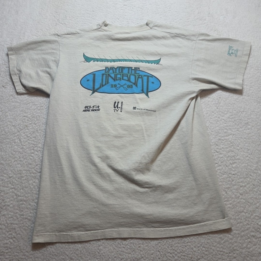 Vintage 1995 T Shirt Day Of The Long Boat Mens Size XL Fruit Of The Loom Tag